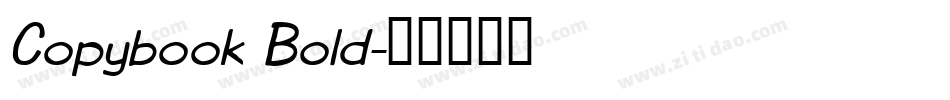 Copybook Bold字体转换
